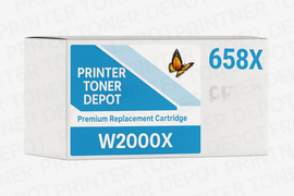 Compatible HP 658X Black Toner Cartridge W2000X