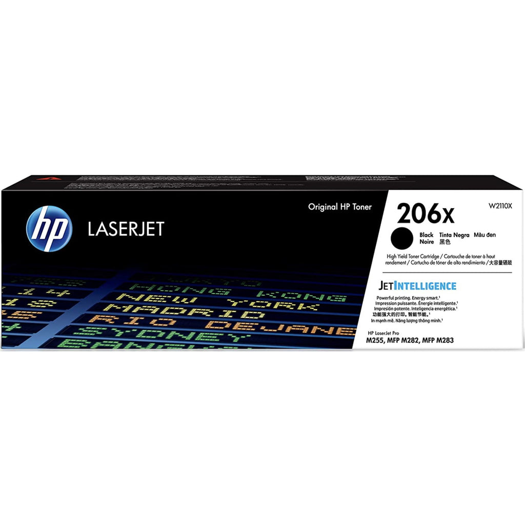 HP W2110X HP COLOR LASERJET M282NW 206X HI BLACK TONER